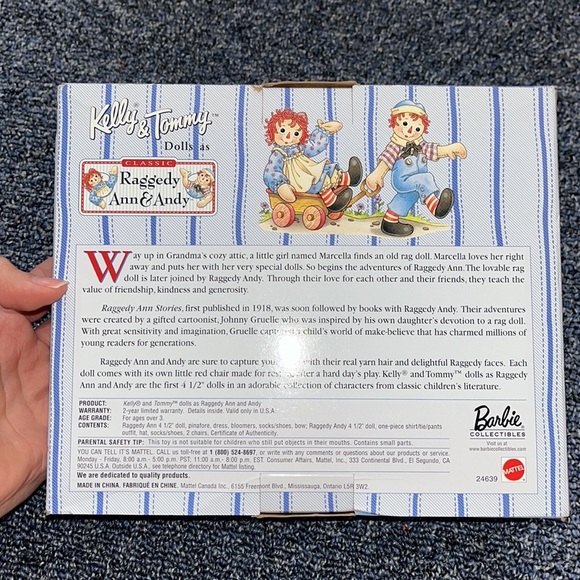 Raggedy Ann and Andy collectors dolls Barbie - Picture 3 of 4